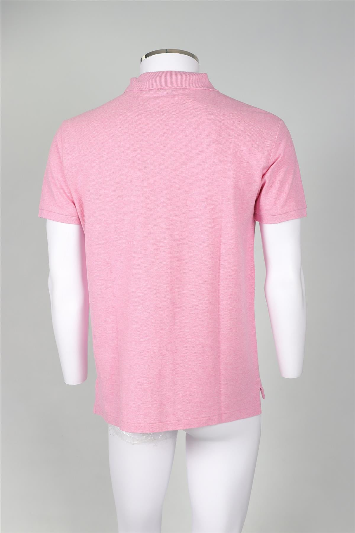 POLO RALPH LAUREN PINK MEN'S COTTON POLO SHIRT LARGE