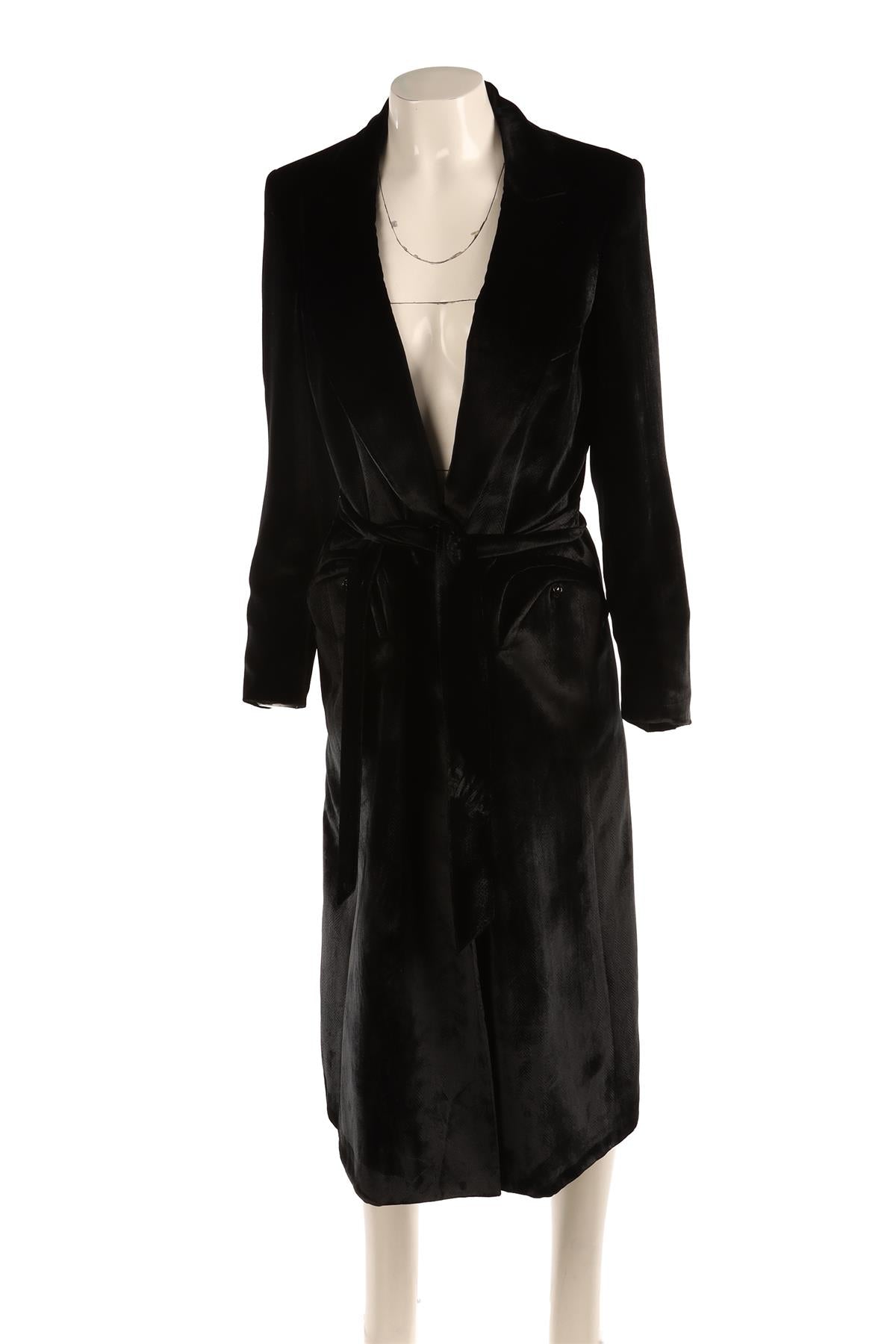 BLAZE MILANO BLACK VELVET MIDI DRESS IT 40 UK 8