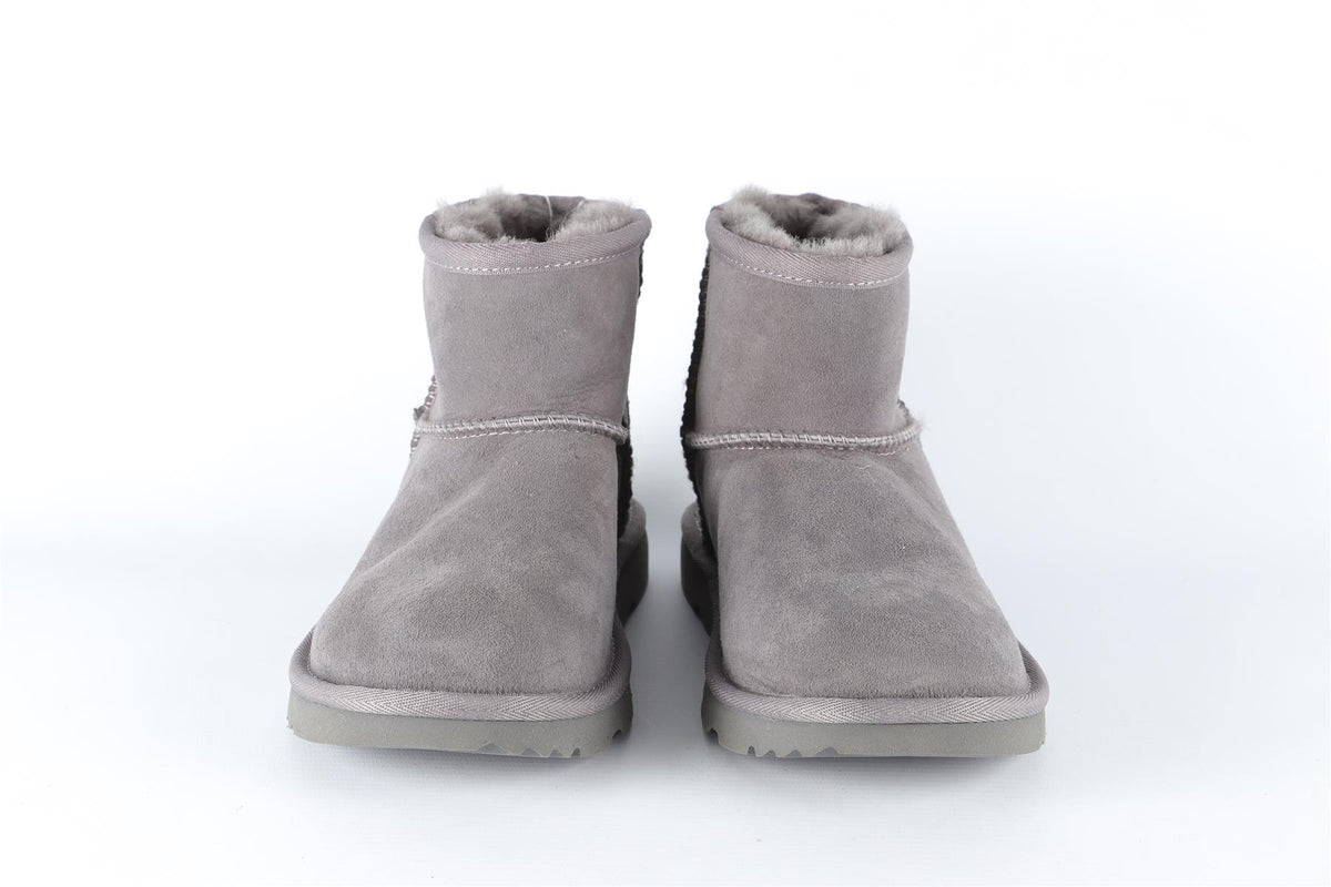 UGG AUSTRALIA GREY KIDS GIRLS SUEDE BOOTS EU 35 UK 2 US 3