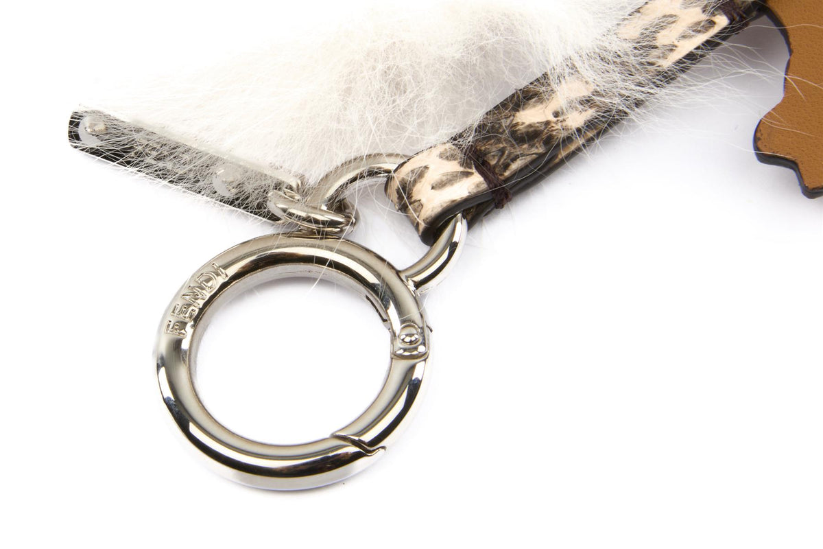 FENDI MULTI SQUIRREL LEATHER BAG CHARM