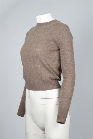 ÉTERNE BROWN CASHMERE SWEATER XSMALL-SMALL