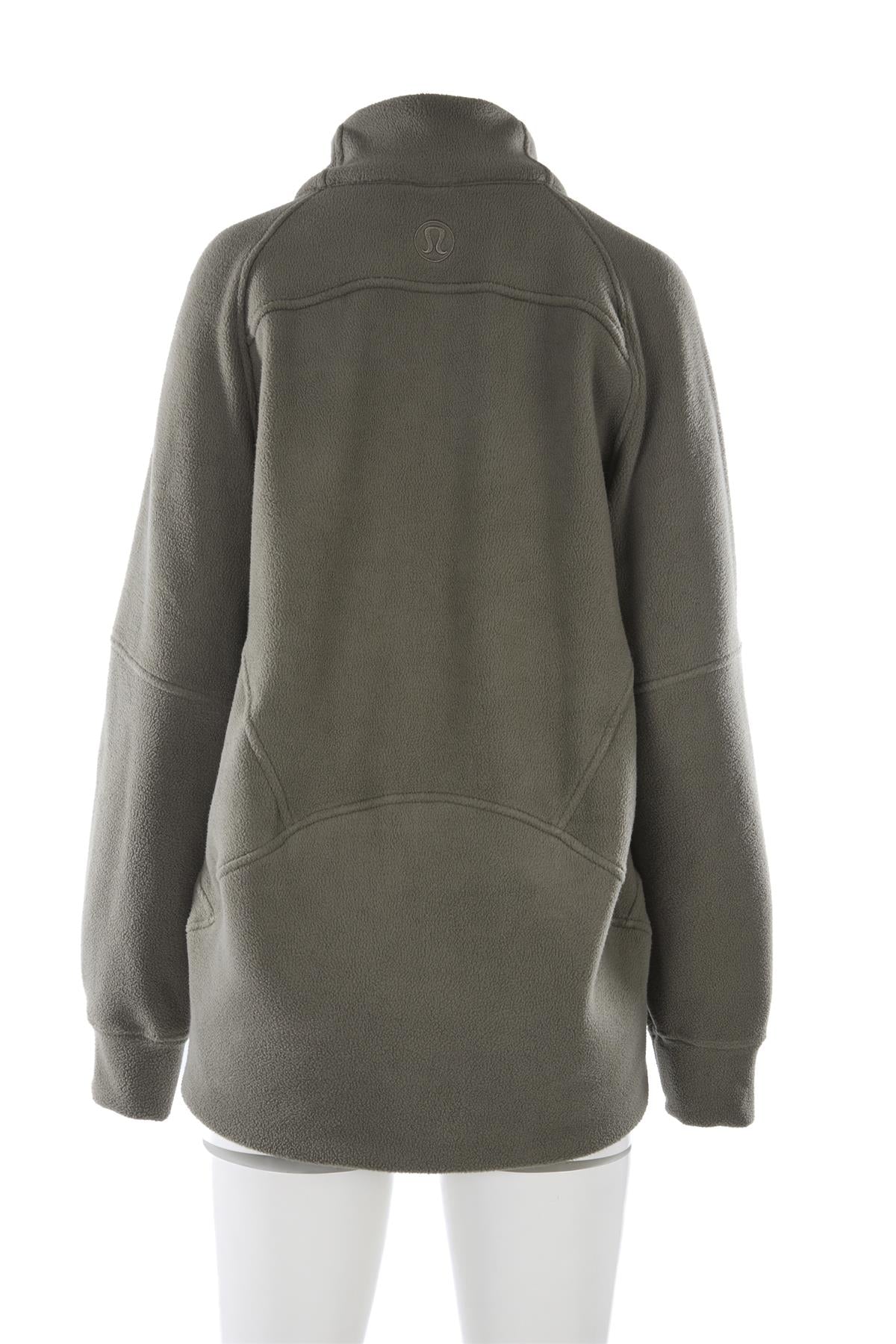 LULULEMON GREEN FLEECE JACKET MEDIUM-LARGE