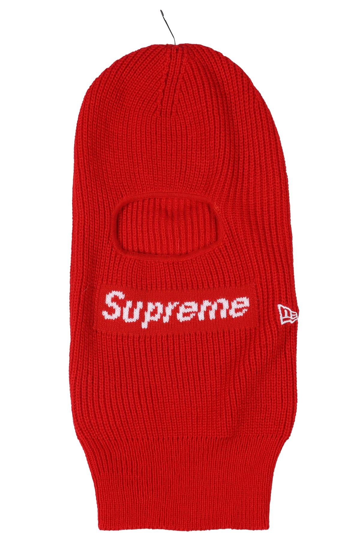 SUPREME + NEW ERA RED KNIT BALACLAVA ONE SIZE