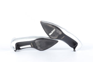 CELINE SILVER LEATHER PUMPS EU 38 UK 5 US 8