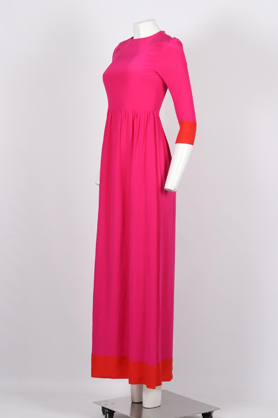 CELESTE PISENTI SILK MAXI DRESS IT 40 UK 8