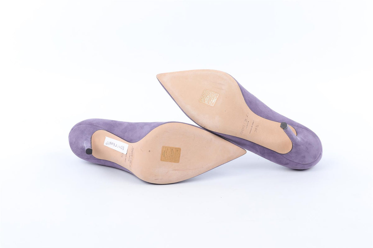JIMMY CHOO PURPLE SUEDE PUMPS EU 38.5 UK 5.5 US 8.5