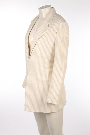 CHLOÉ CREAM WOOL BLAZER FR 36 UK 8