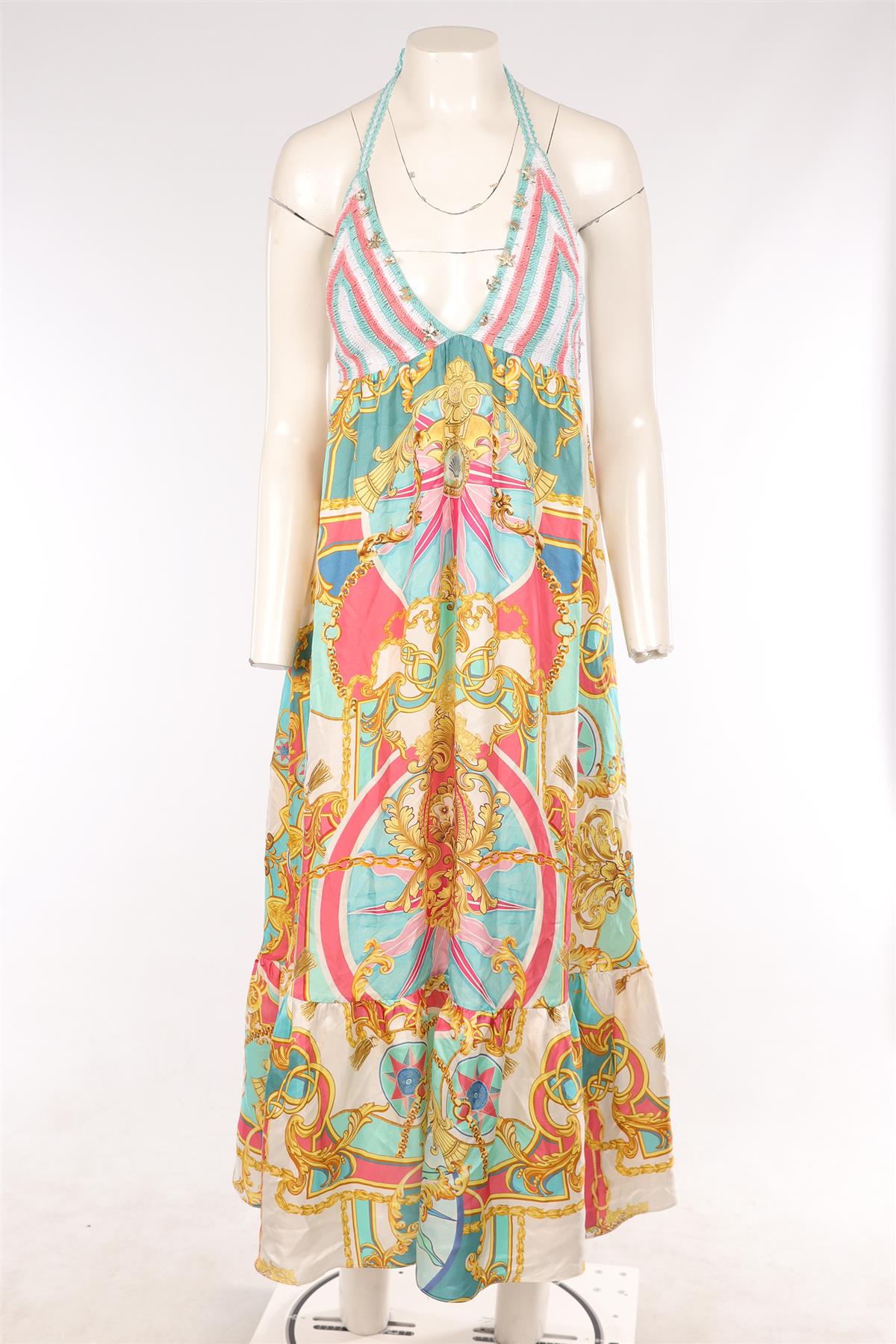 CAMILLA WHITE LINEN MINI DRESS MEDIUM