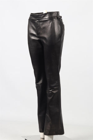 TOM FORD LEATHER FLARED PANTS IT 40 UK 8