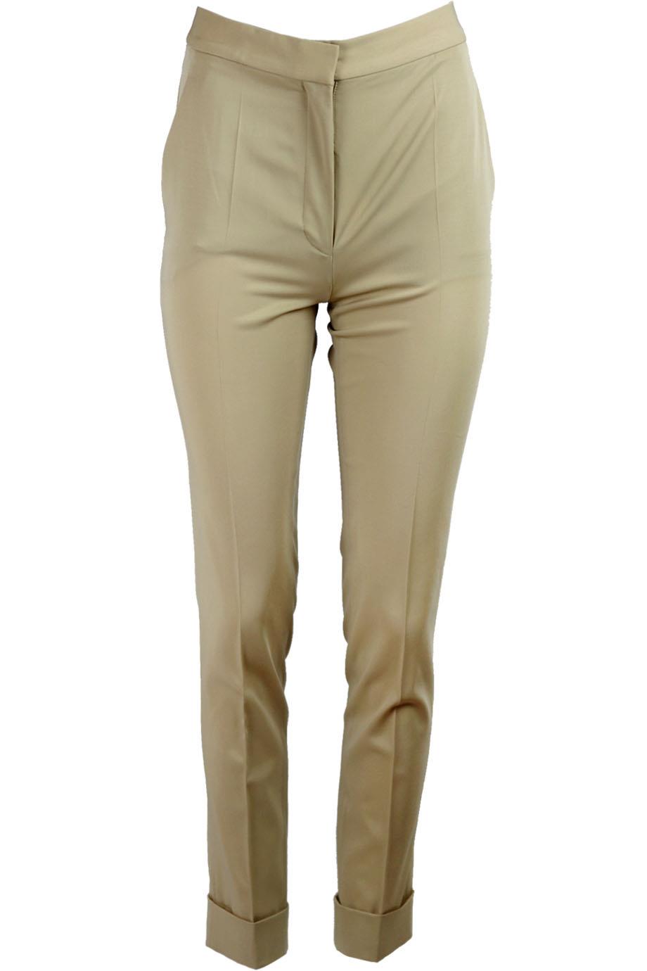 STELLA MCCARTNEY WOOL TWILL STRAIGHT LEG PANTS IT 38 UK 6