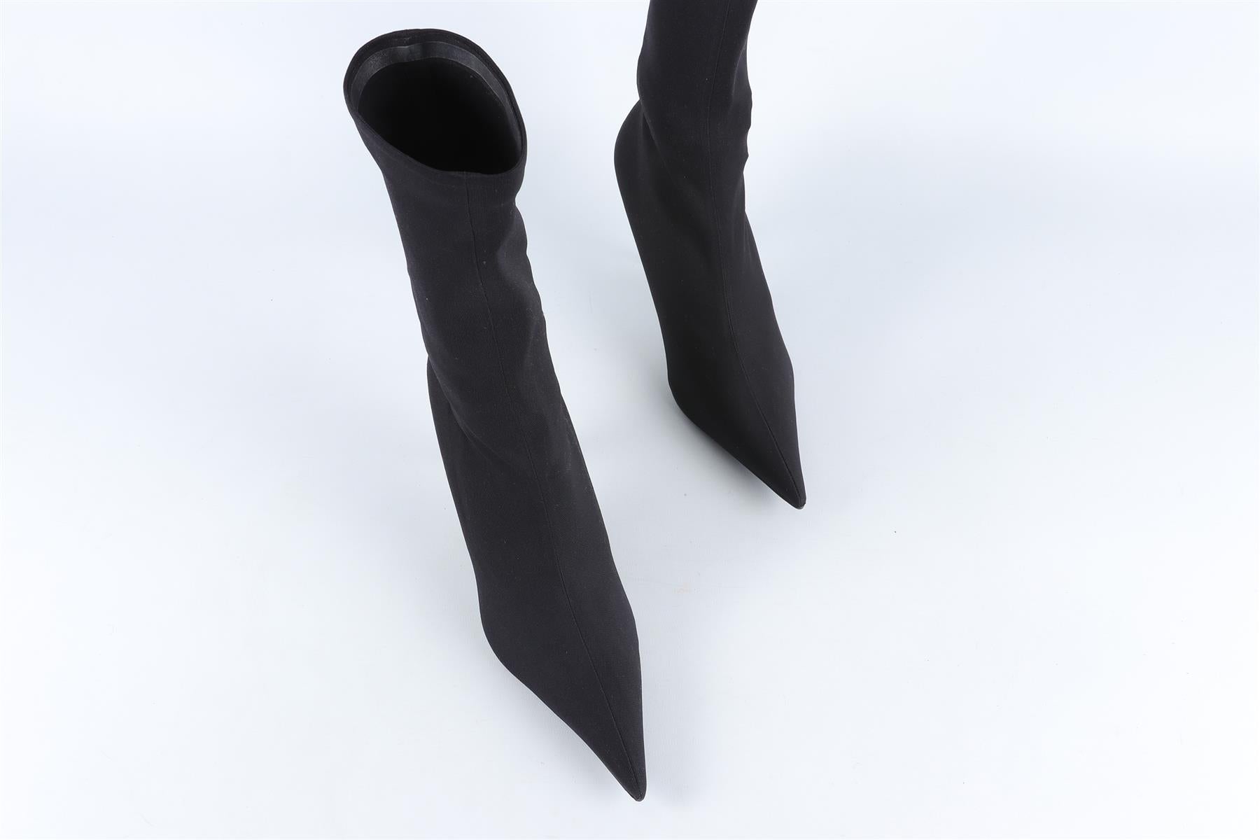 BALENCIAGA BLACK KNIFE ANKLE BOOTS EU 37.5 UK 4.5 US 7.5