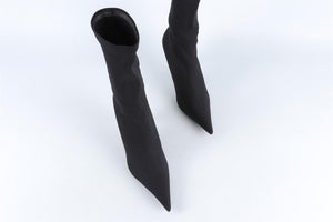 BALENCIAGA BLACK KNIFE ANKLE BOOTS EU 37.5 UK 4.5 US 7.5
