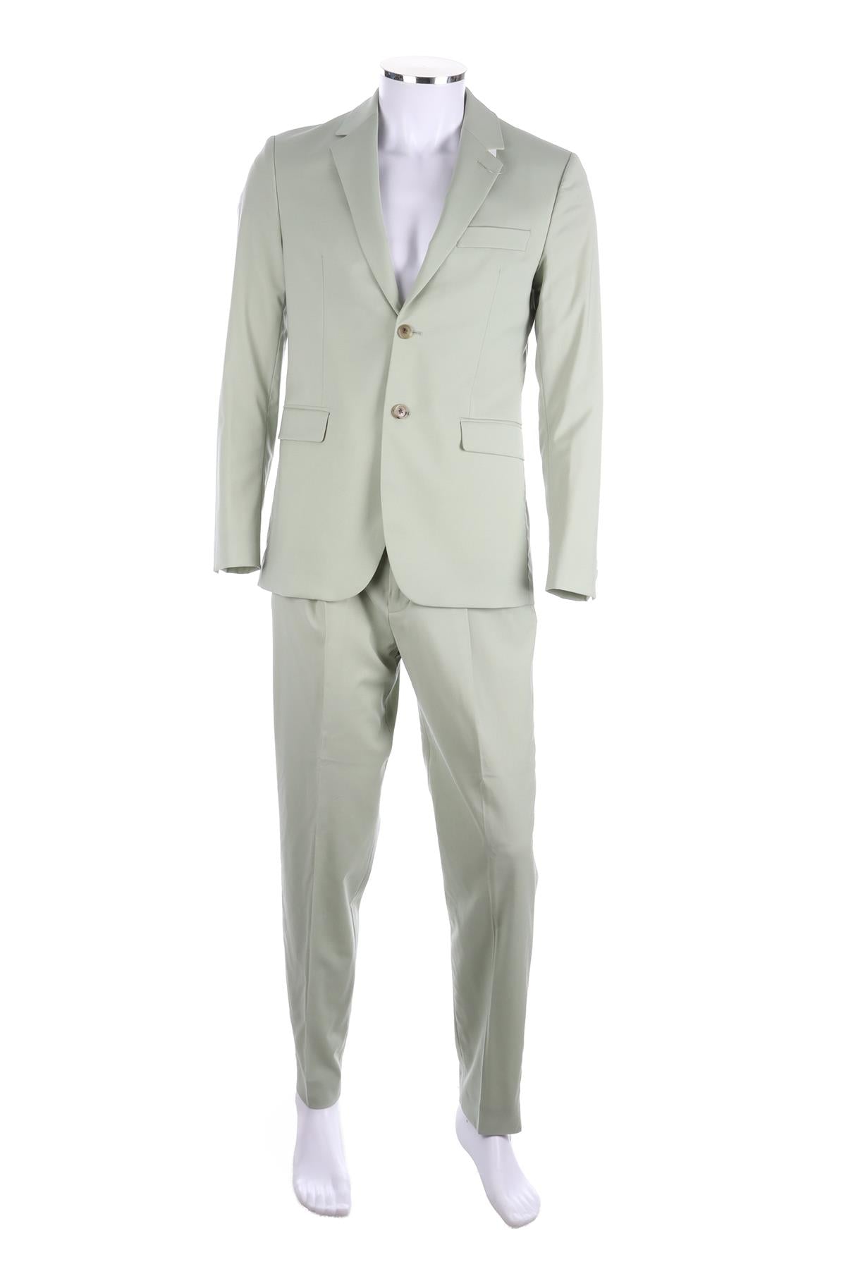 PAUL SMITH GREEN MENS WOOL SUIT UK/US 36 FR 36 IT 46