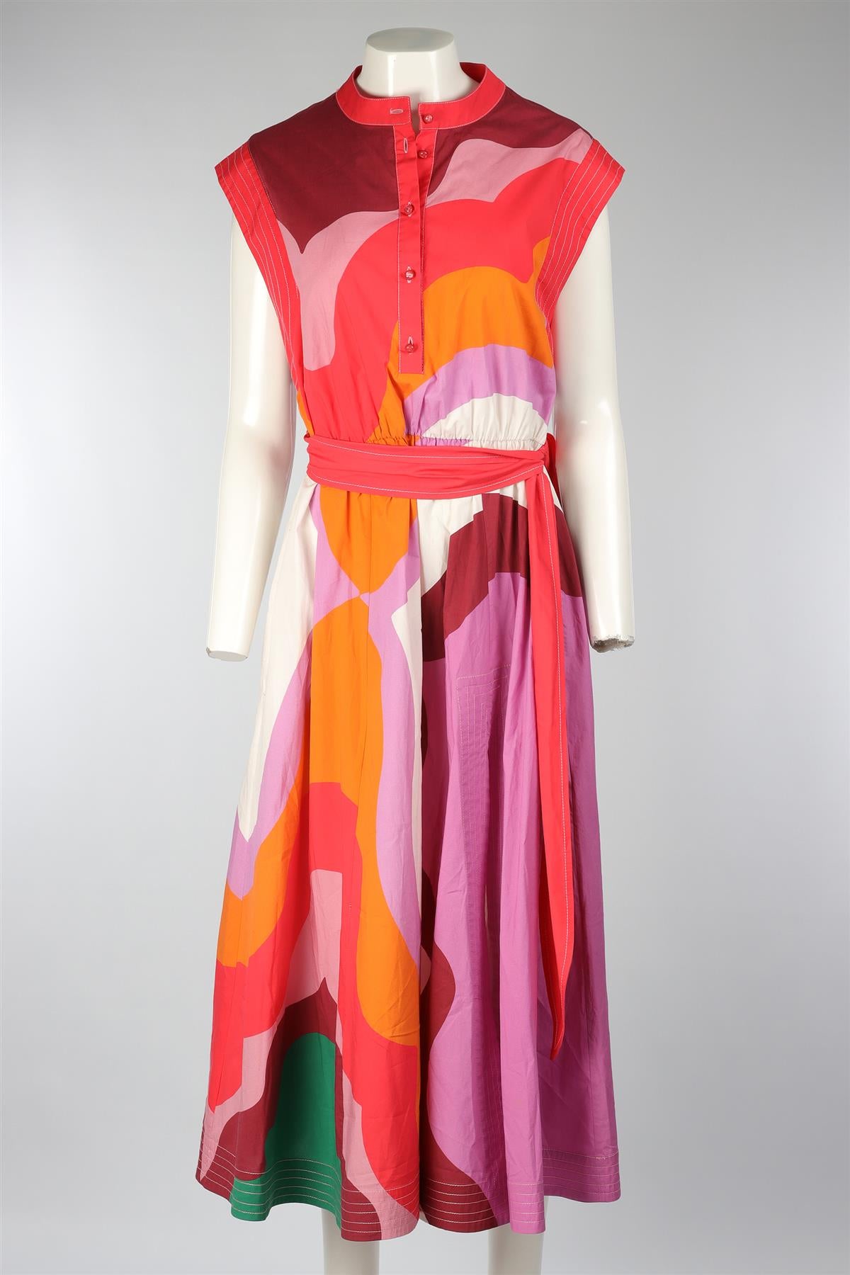 ETRO MULTI COTTON MAXI DRESS IT 46 UK 14