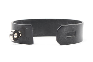 HERMÈS BLACK 2014 HIP HOP LEATHER BRACELET