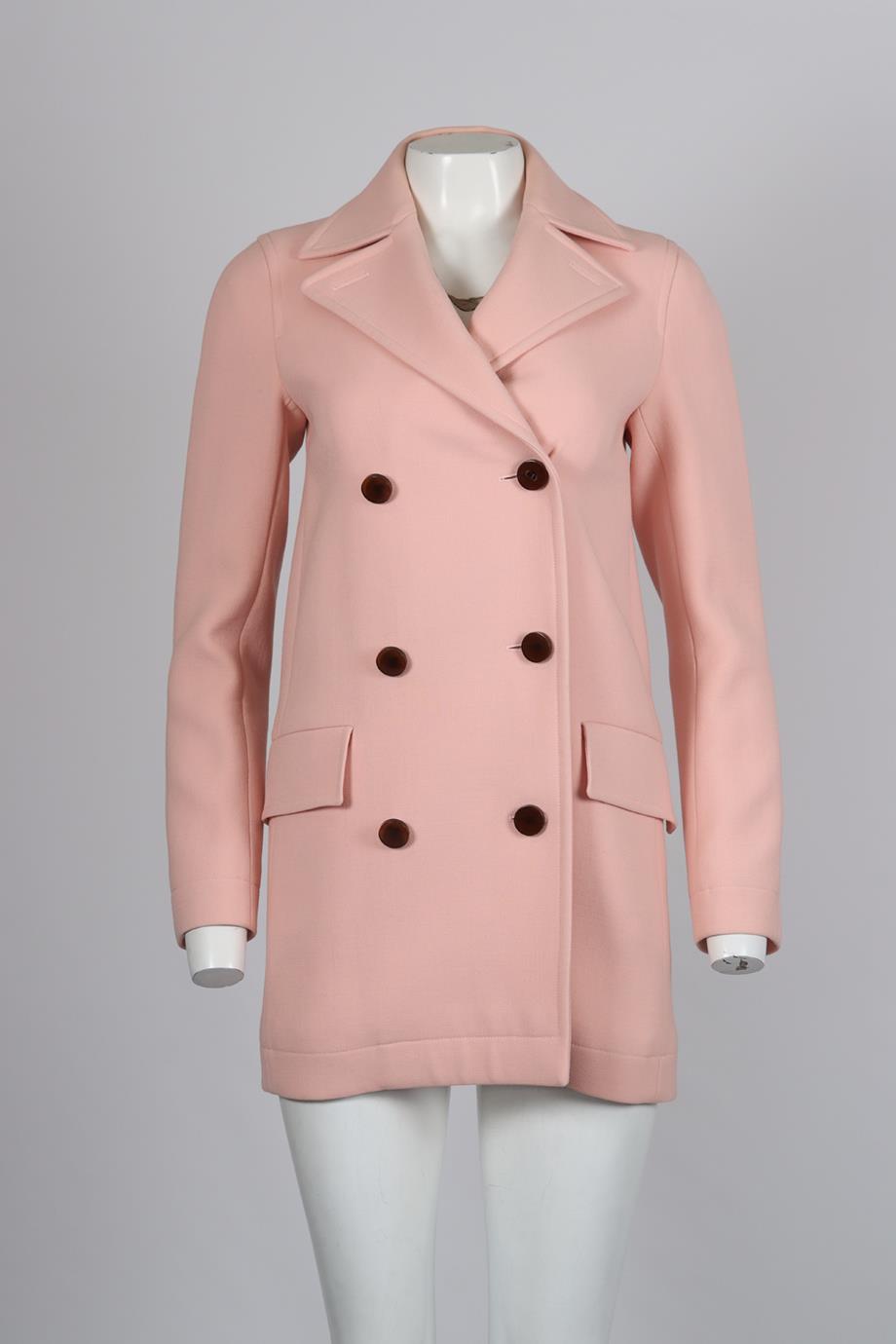 CHRISTIAN DIOR DOUBLE BREASTED WOOL JACKET FR 36 UK 8