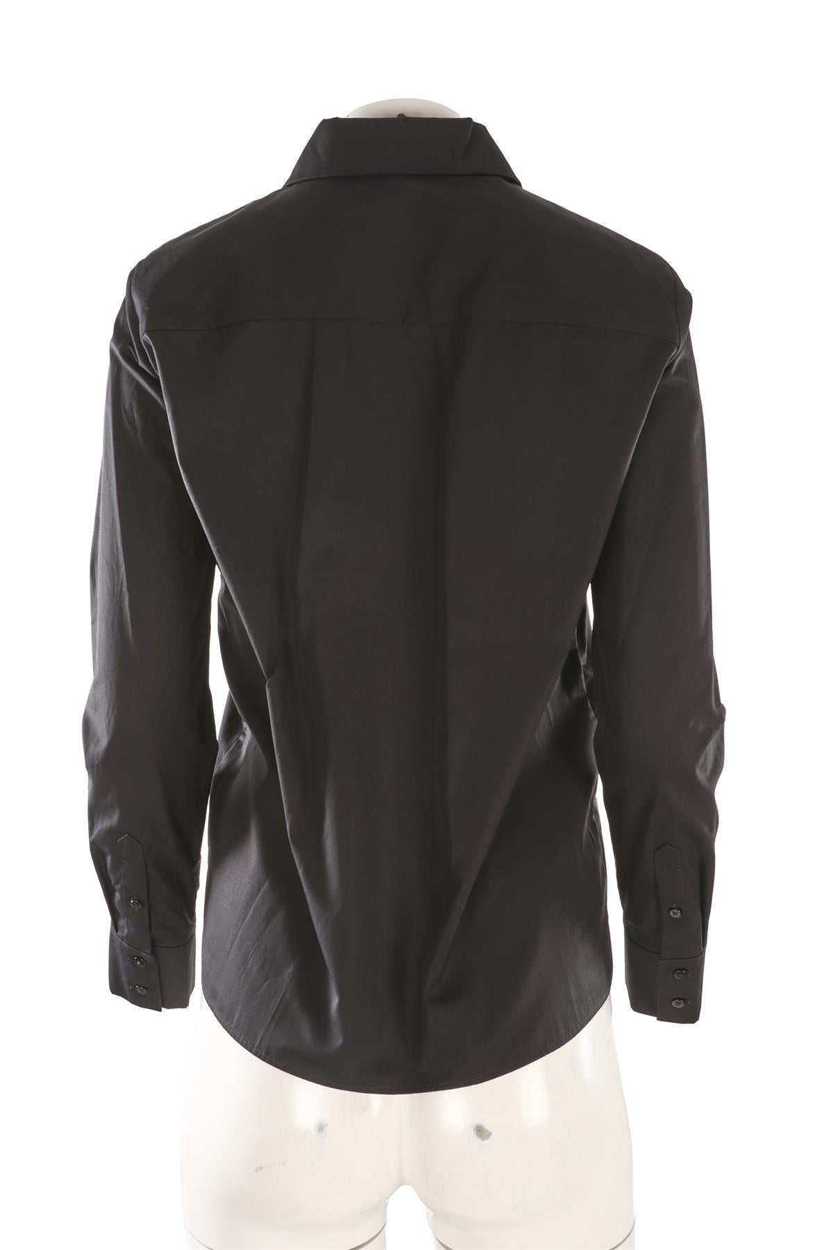 FENDI BLACK COTTON SHIRT IT 36 UK 4