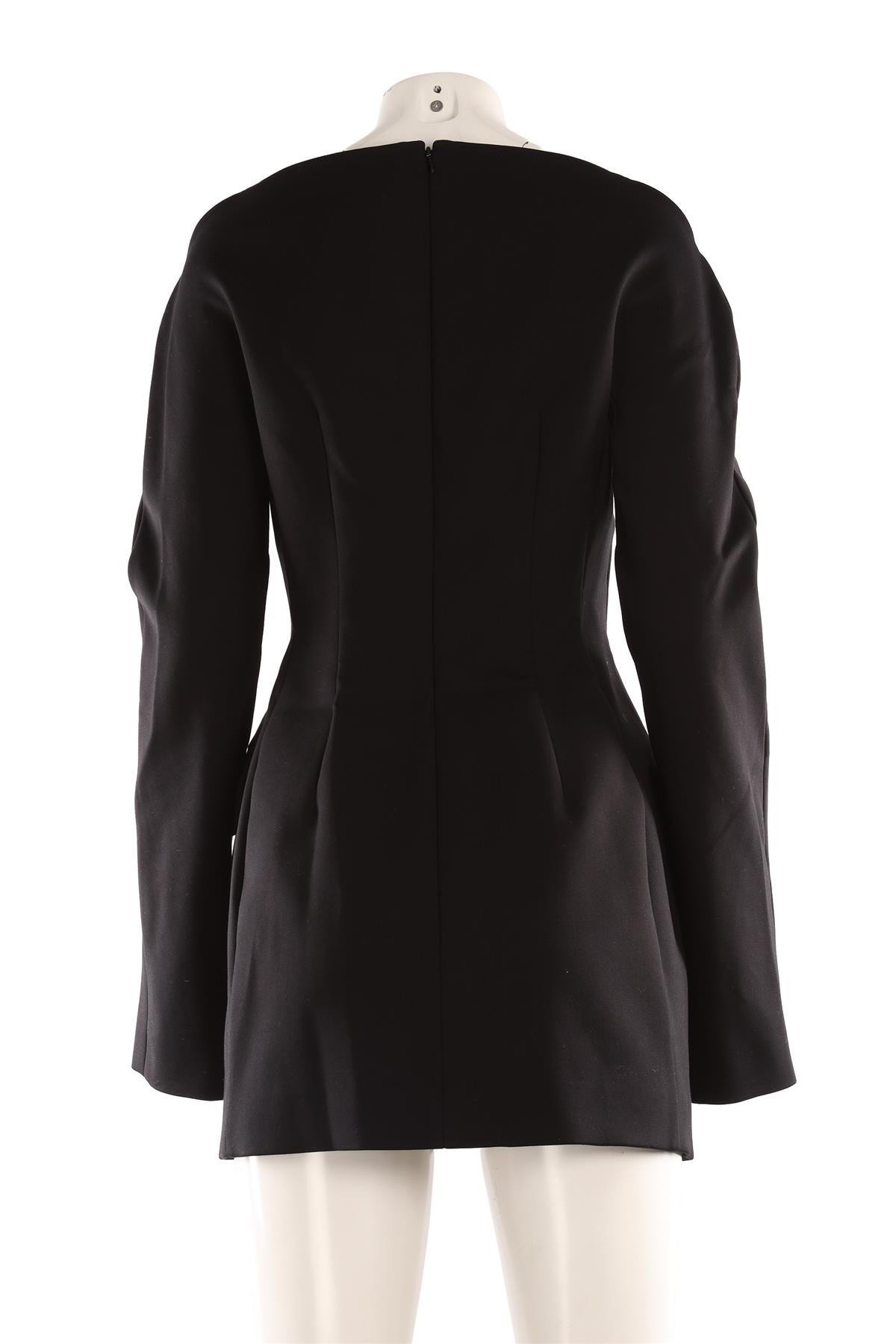 SPORTMAX BLACK CREPE MINI DRESS