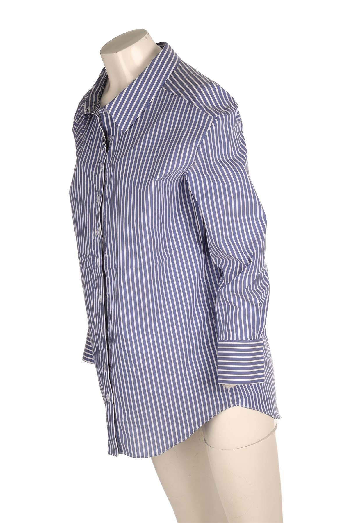 L'ACADEMIE BLUE COTTON SHIRT XSMALL