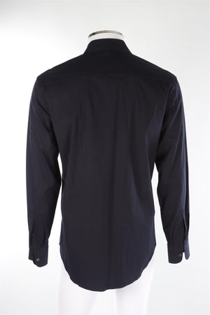 PRADA NAVY MEN'S COTTON SHIRT IT 39