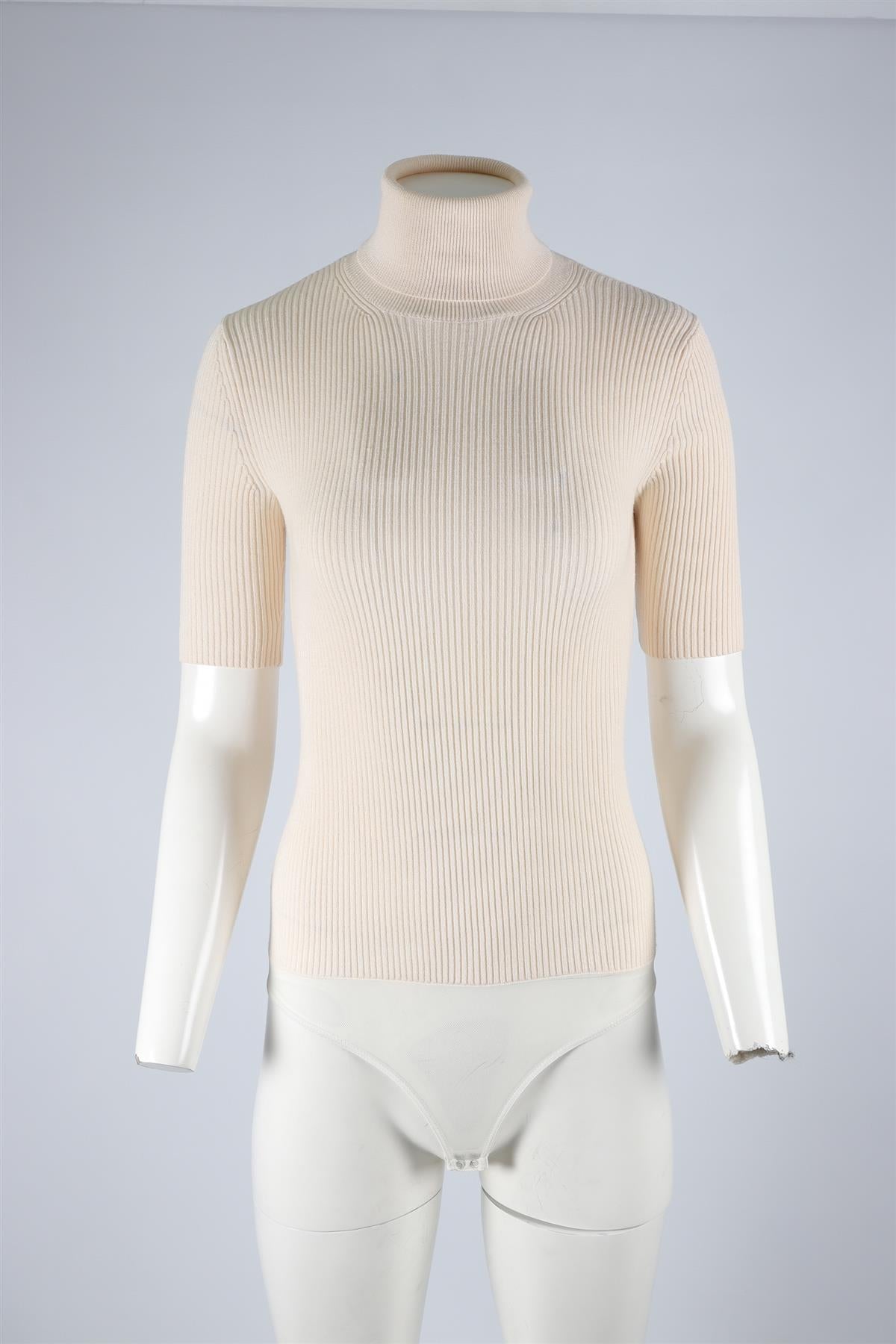 THEORY CREAM WOOL BODYSUIT XSMALL