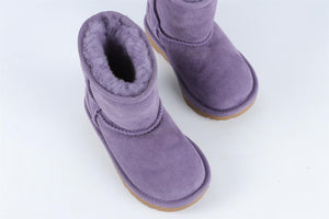 UGGS PURPLE GIRLS SUEDE ANKLE BOOTS