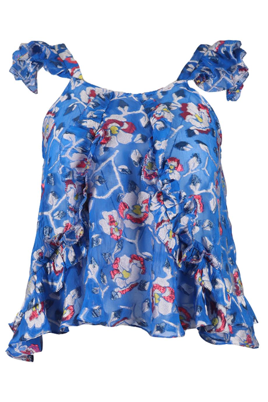 ISABEL MARANT SILK BLEND TOP FR 36 UK 8