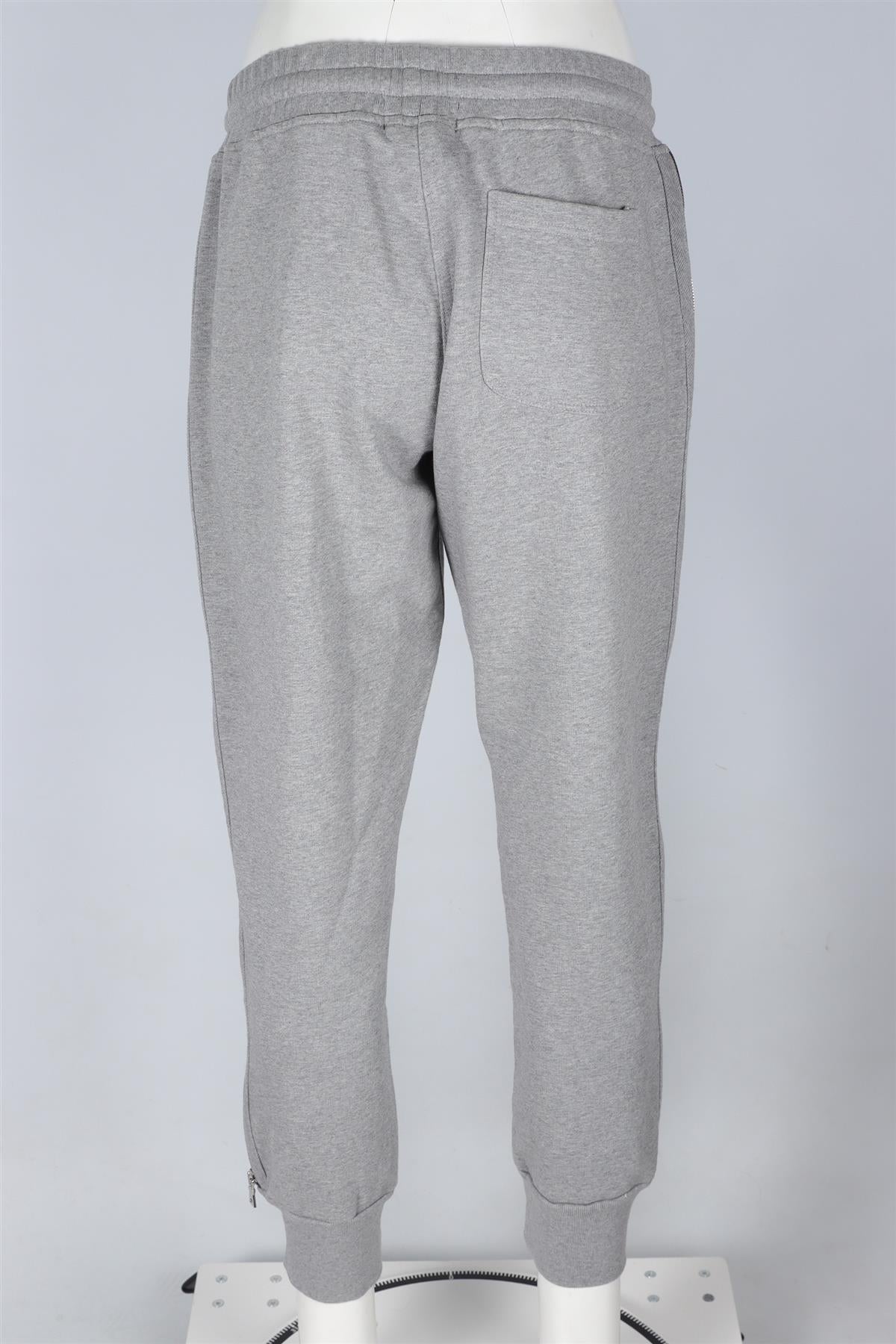 RTA GREY COTTON TRACK PANTS LARGE