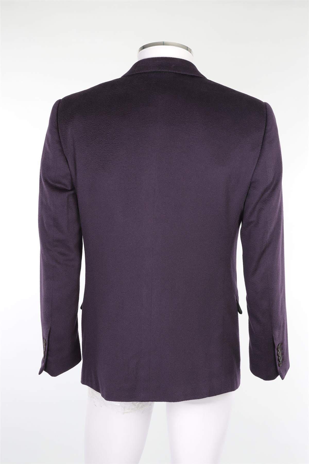 DOLCE & GABBANA PURPLE MEN'S CASHMERE BLAZER IT 50 UK 40