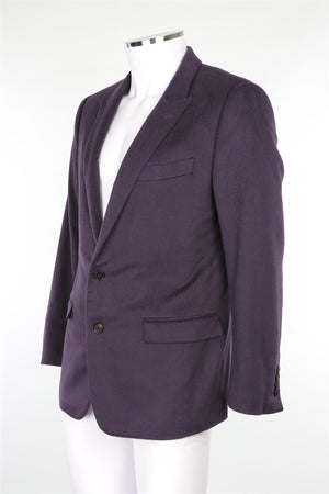 DOLCE & GABBANA PURPLE MEN'S CASHMERE BLAZER IT 50 UK 40