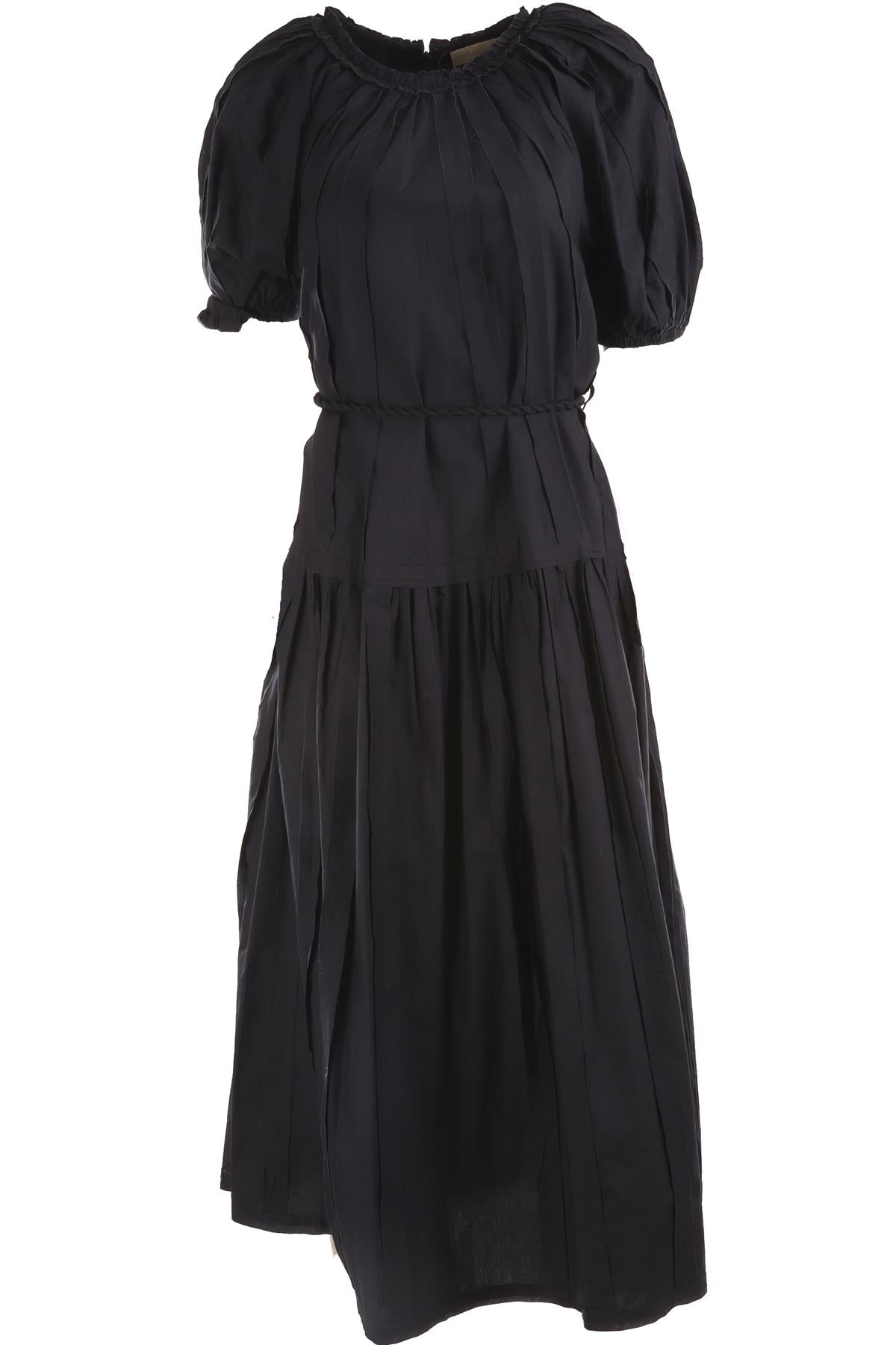 ULLA JOHNSON BLUE COTTON MAXI DRESS XSMALL
