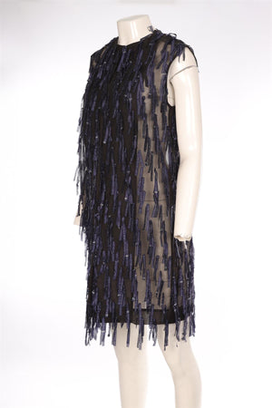 DRIES VAN NOTEN BLACK SILK GILET FR 36 UK 8