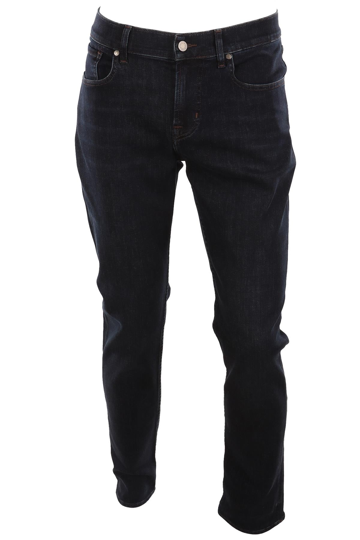 7 FOR ALL MANKIND BLUE TAPERED LEG JEANS
