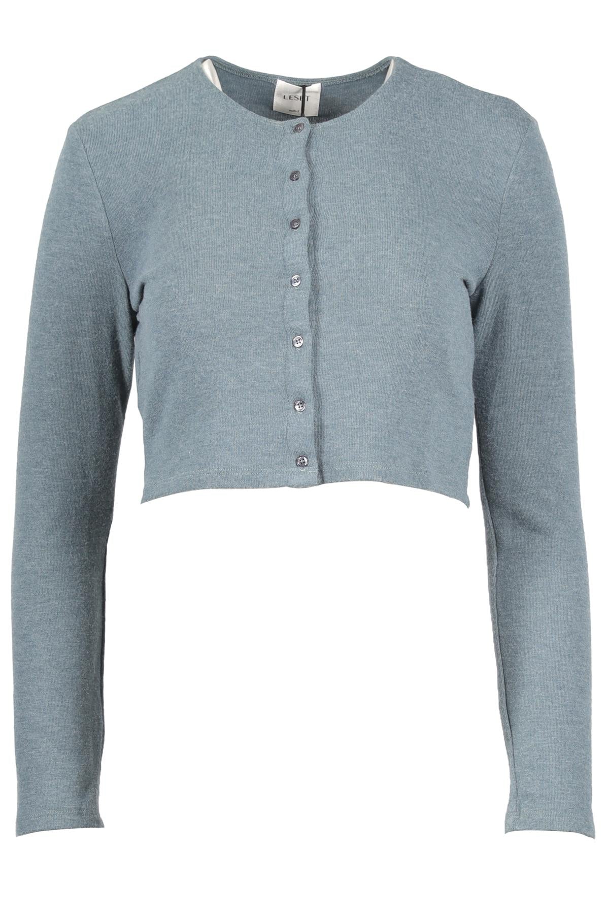 LESET BLUE JERSEY CARDIGAN SMALL
