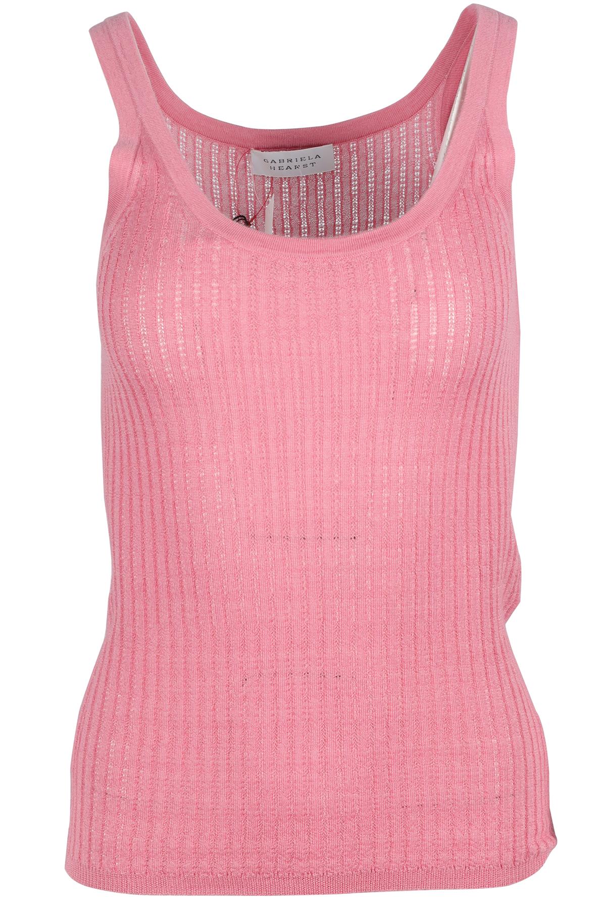 GABRIELA HEARST PINK CASHMERE VEST SMALL