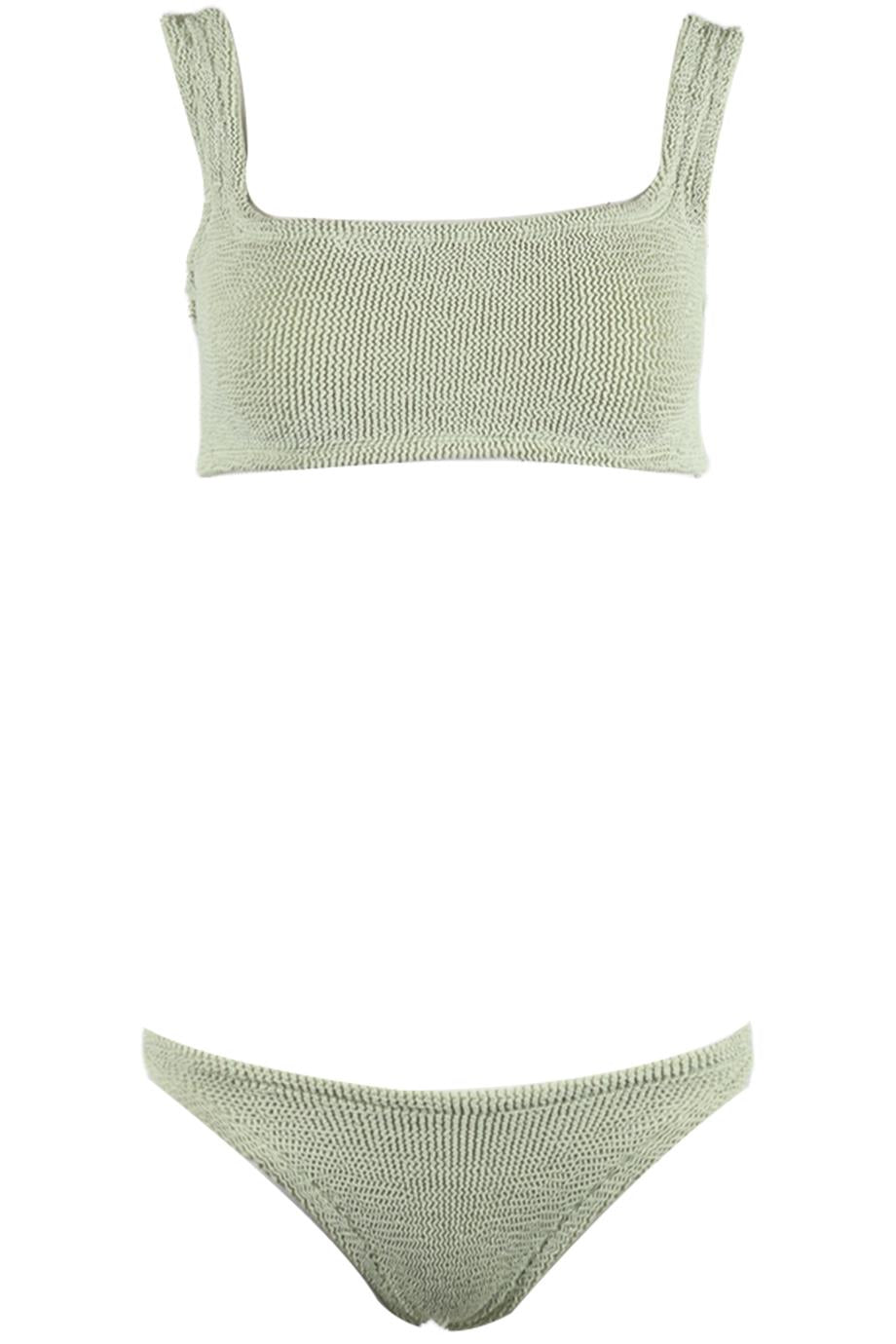 HUNZA G SEERSUCKER BIKINI ONE SIZE
