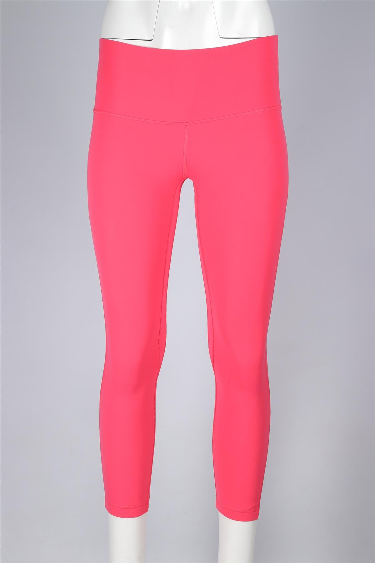 LULULEMON PINK JERSEY LEGGINGS UK 4