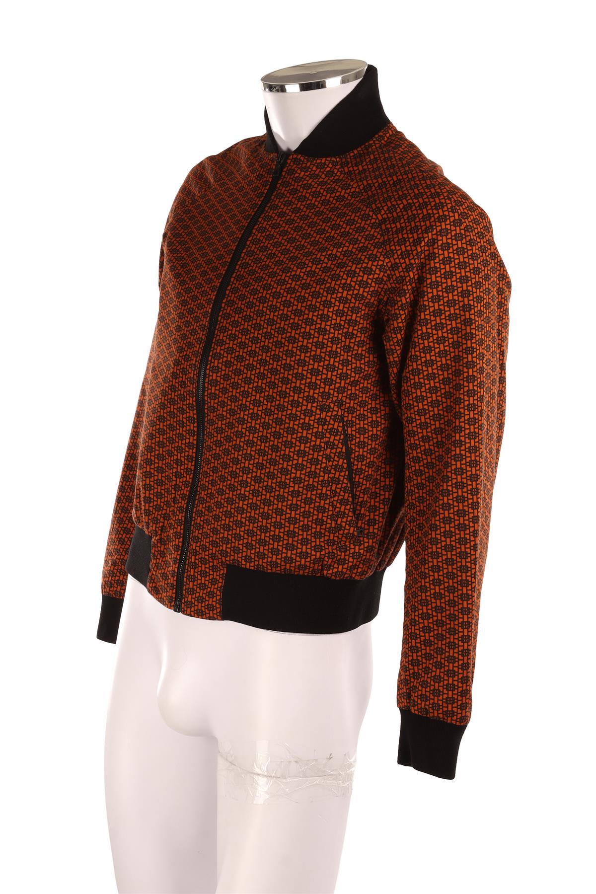 OZWALD BOATENG ORANGE MEN'S COTTON JACKET MEDIUM