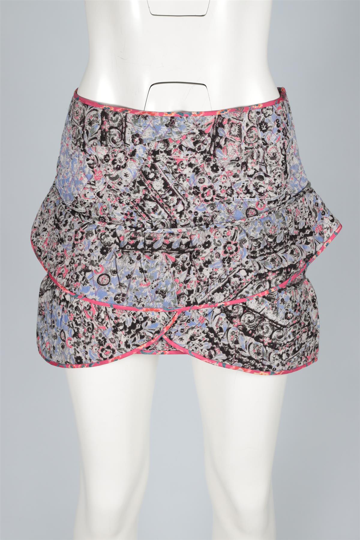ISABEL MARANT MULTI COTTON MINI SKIRT FR 38 UK 10