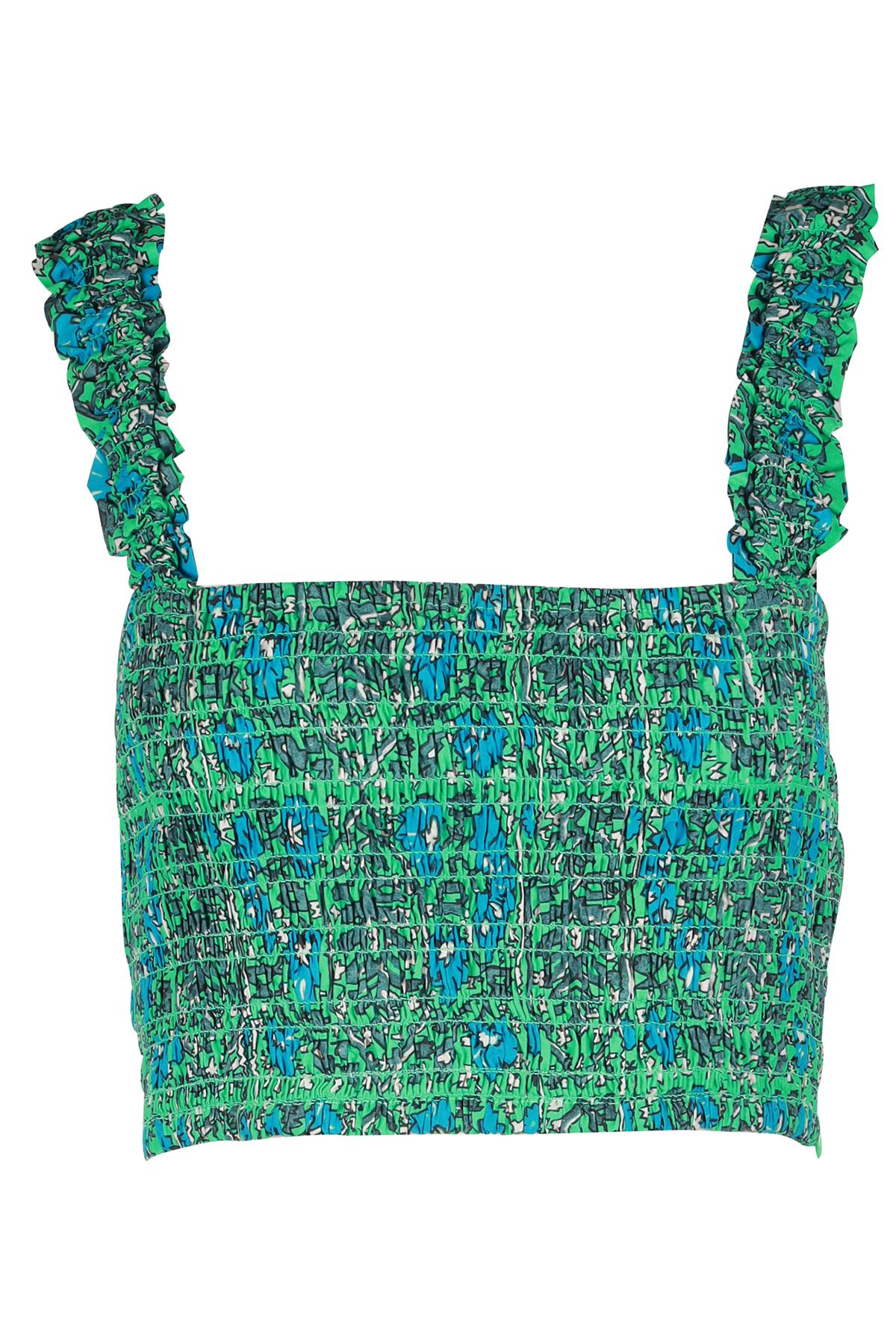 RHODE GREEN CROPPED COTTON TOP LARGE