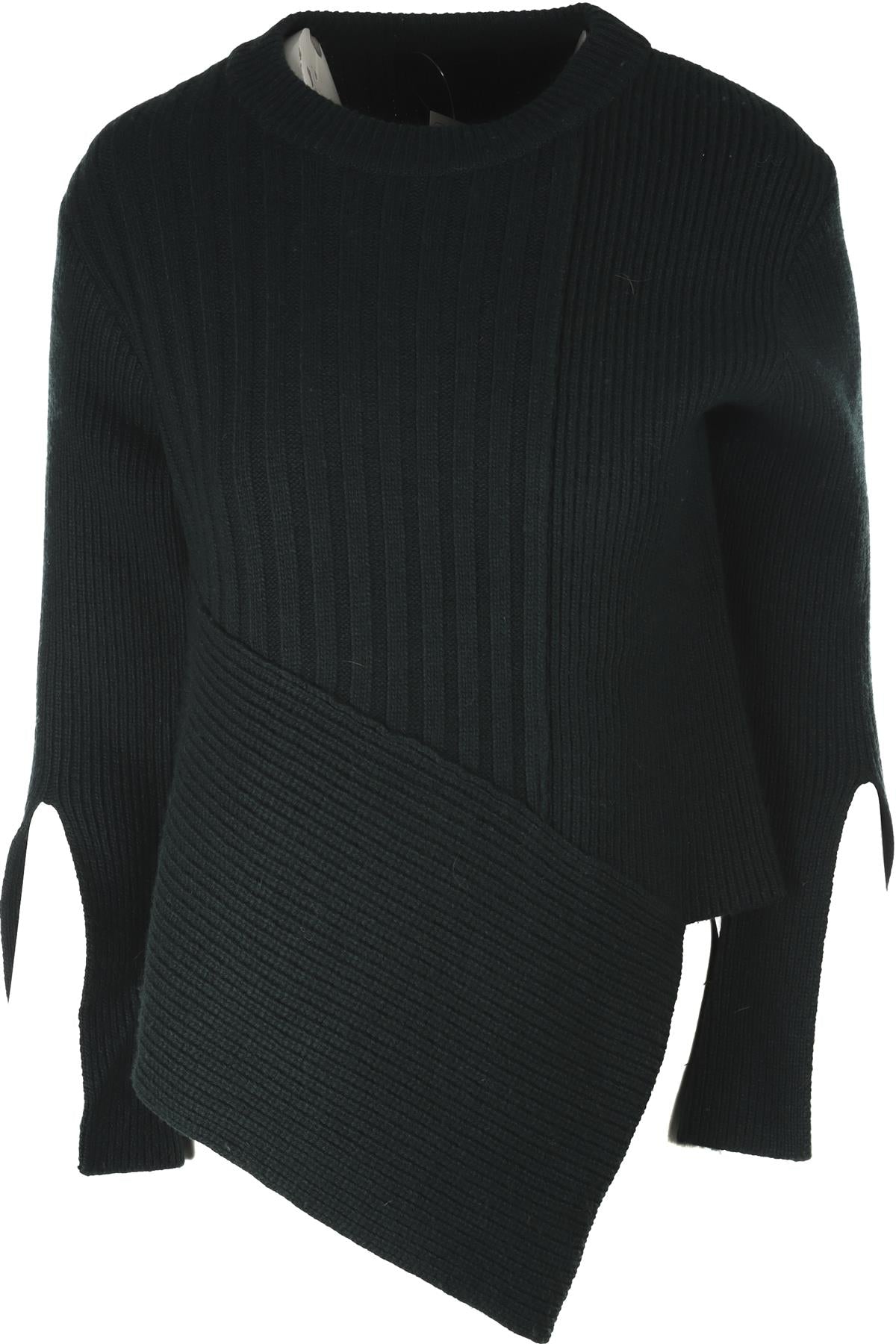 EUDON CHOI GREEN WOOL SWEATER SMALL
