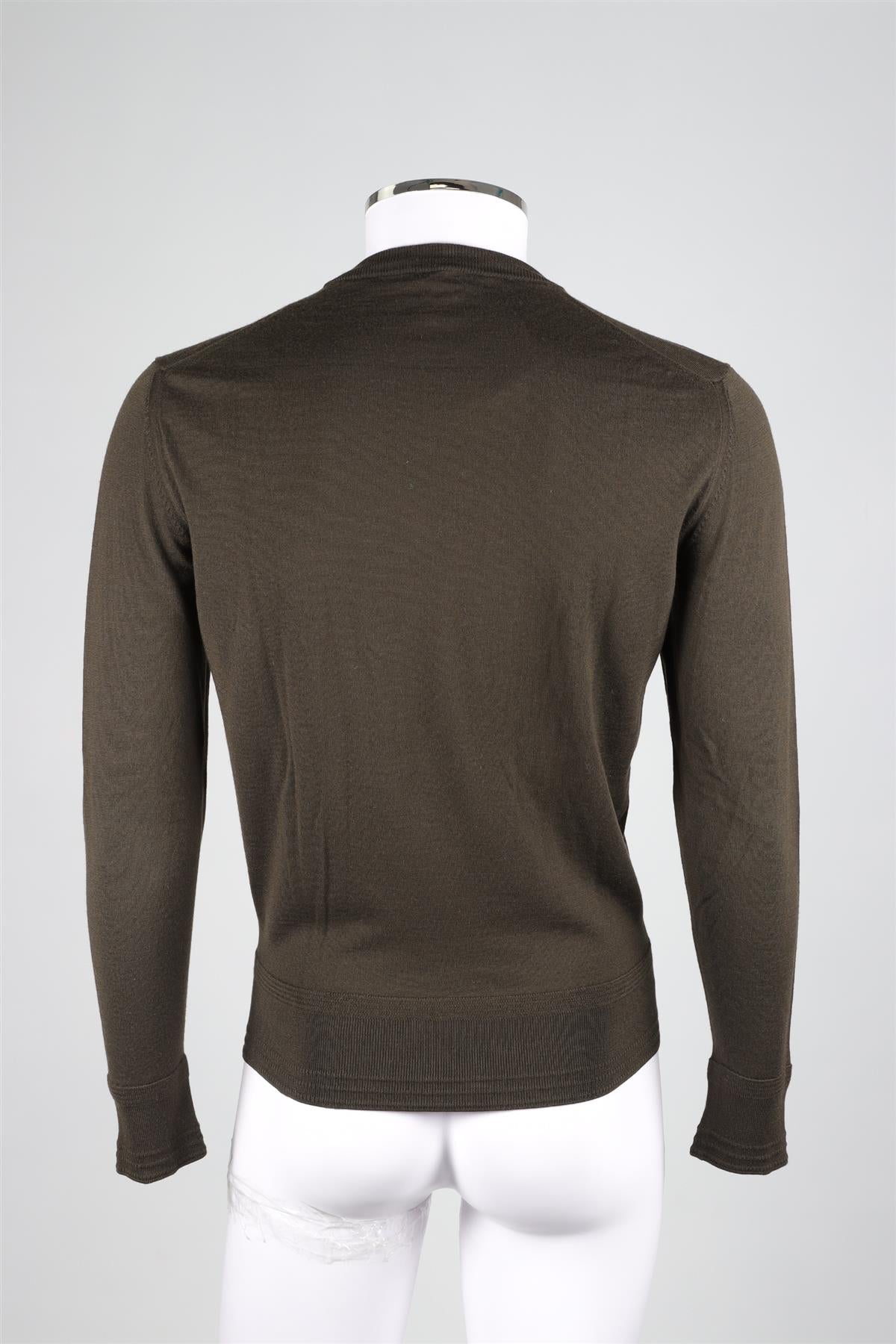 TOM FORD GREEN MEN'S WOOL SWEATER IT 52 UK 42