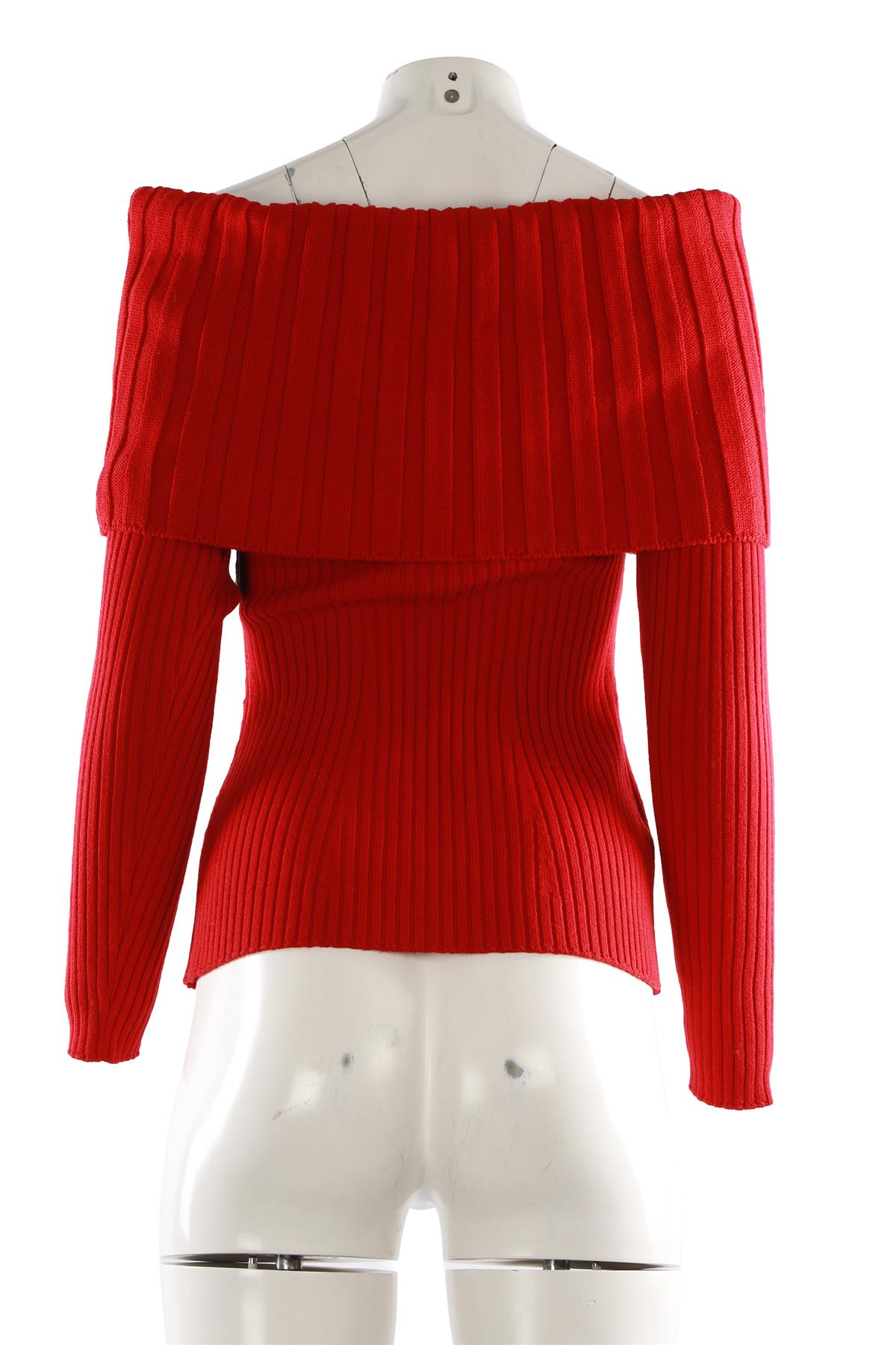 RED WOOL SWEATER