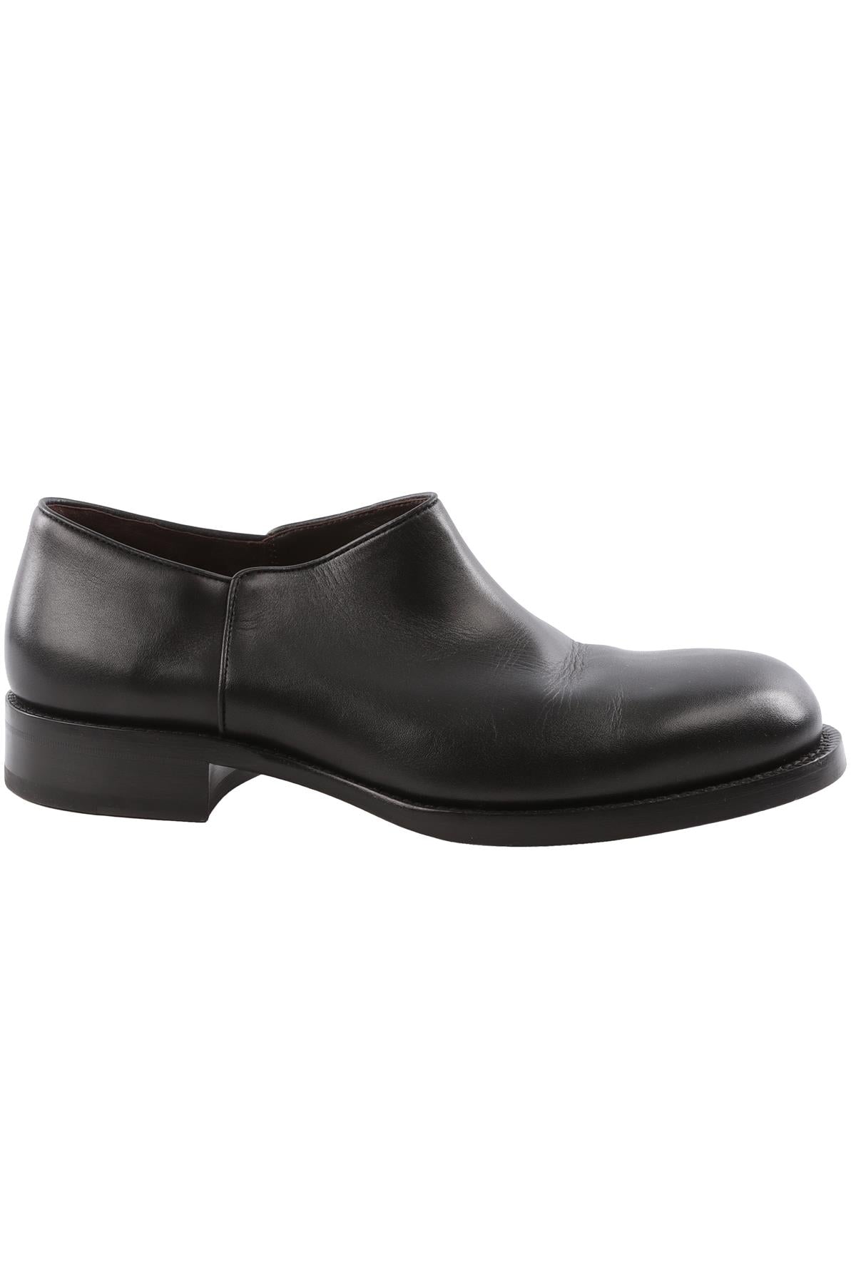 THE ROW BLACK NOBILIS LEATHER SHOES EU 41 UK 7 US 8