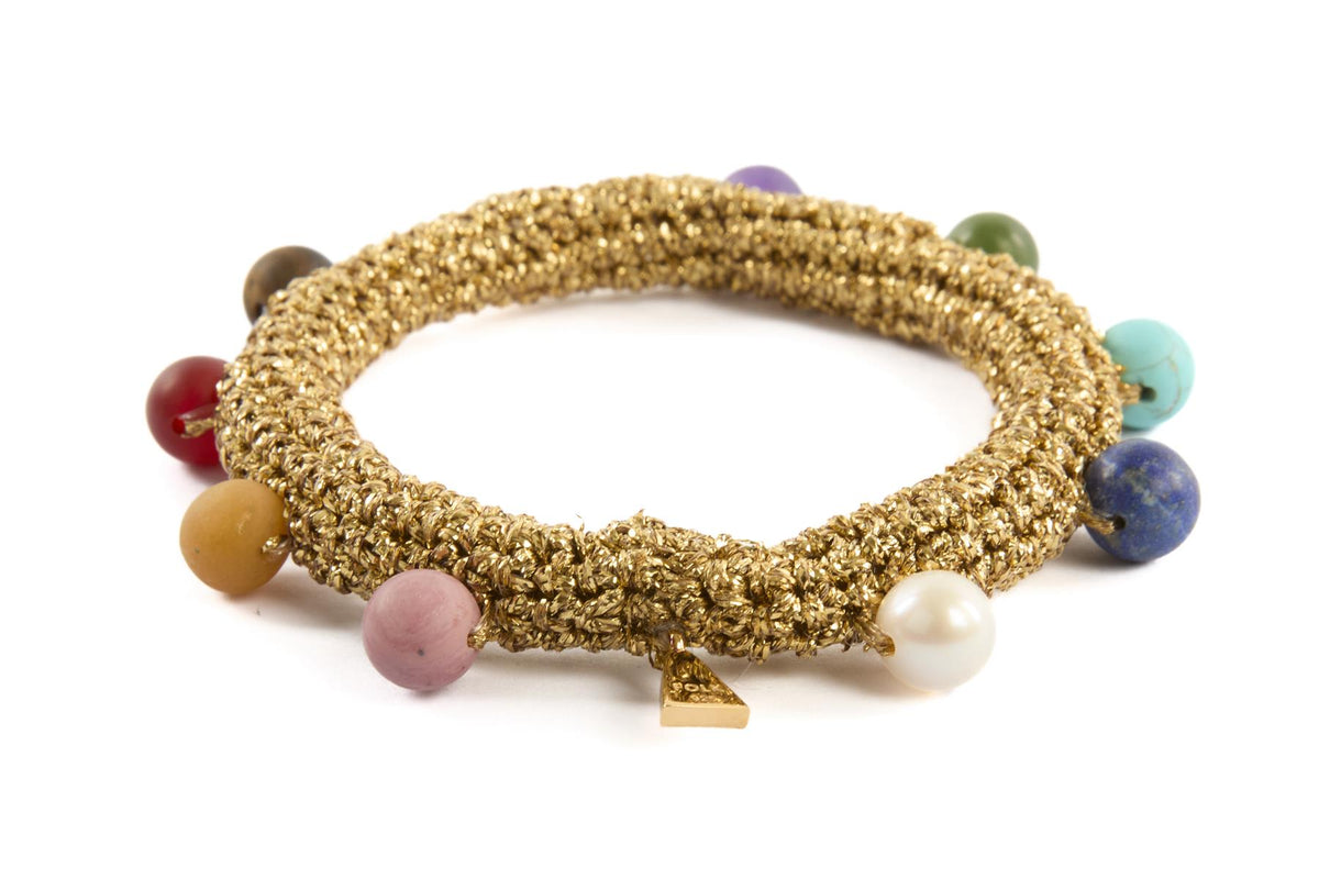 LUCY FOLK GOLD KALEIDO DIVER BRACELET