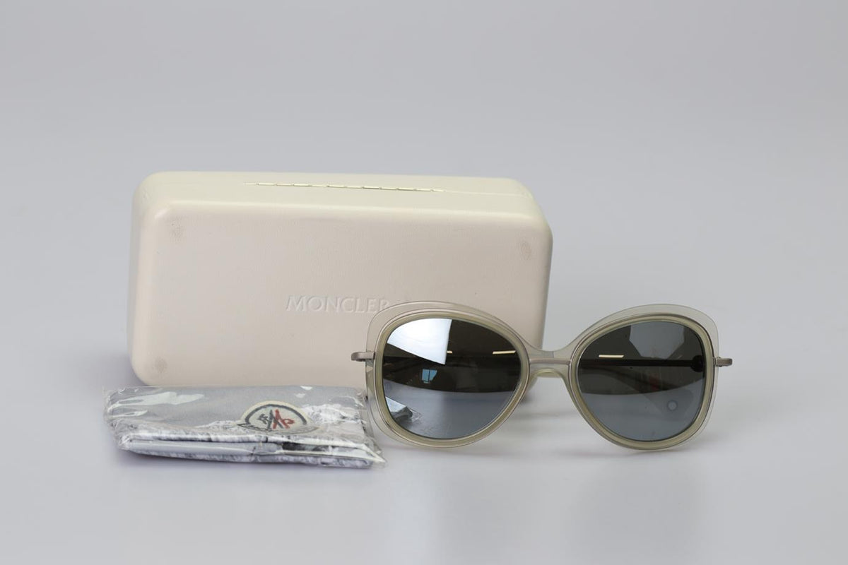 MONCLER SQUARE FRAME METAL SUNGLASSES