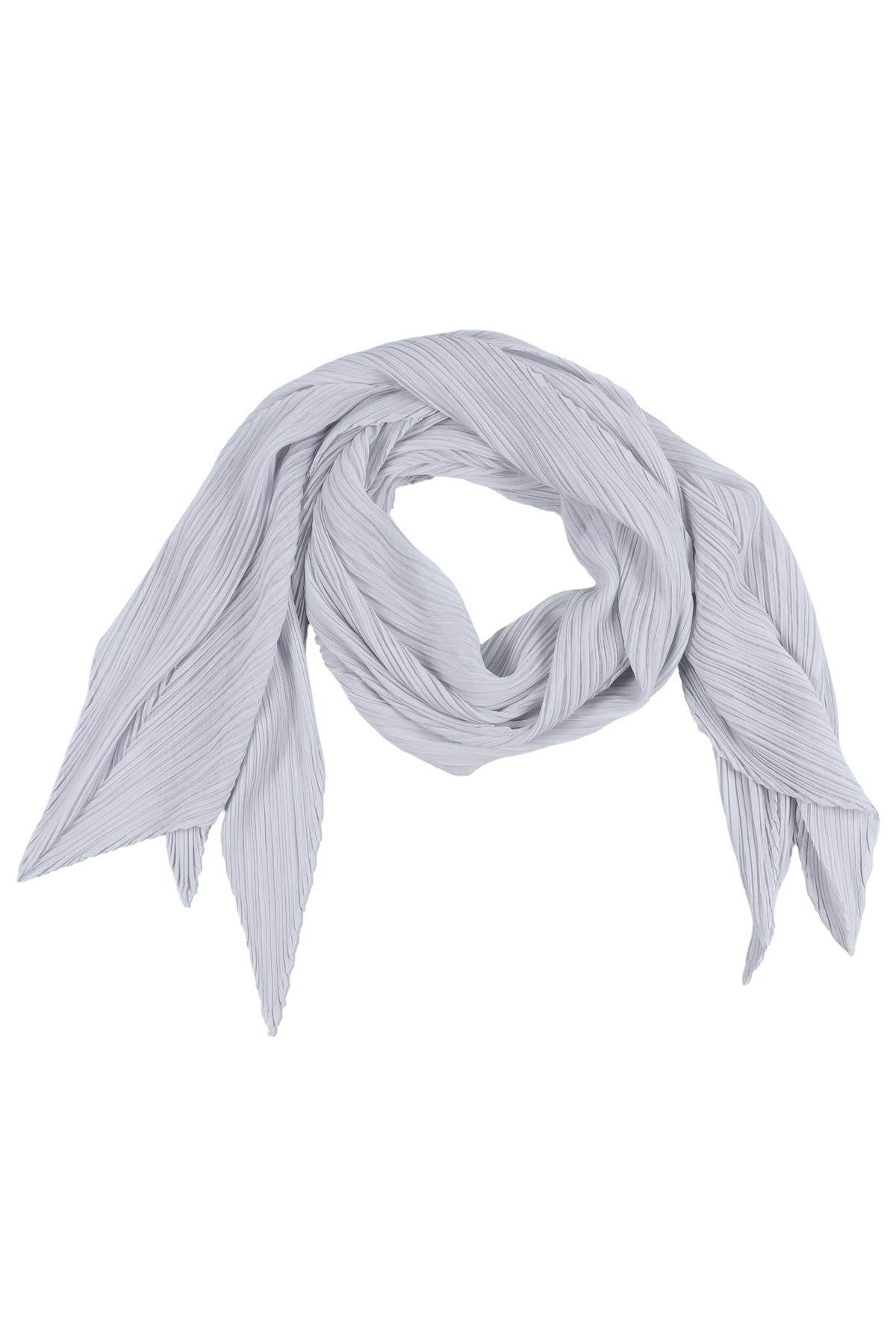 PLEATS PLEASE ISSEY MIYAKE BLUE SCARF ONE SIZE