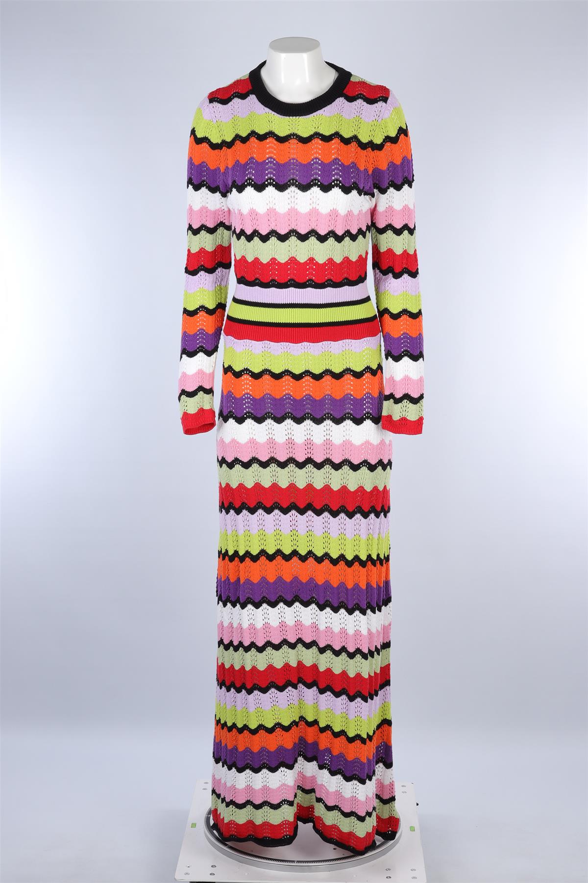 OLIVIA RUBIN MULTI COTTON MAXI DRESS LARGE