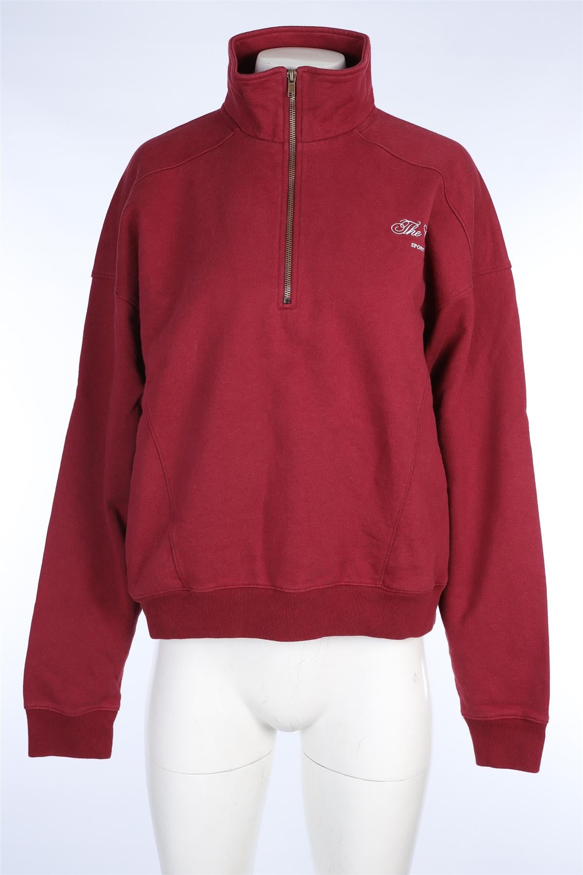 SPORTY & RICH RED COTTON SWEATSHIRT LARGE