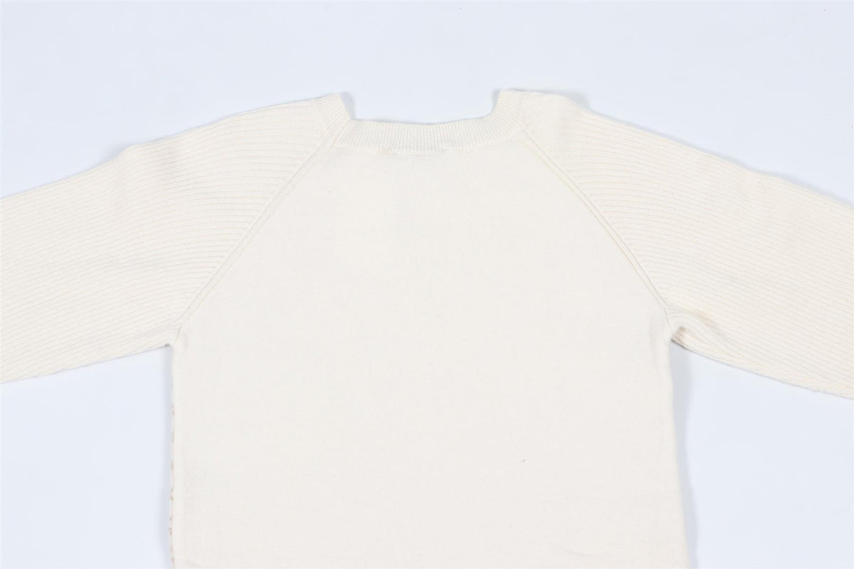 CHRISTIAN DIOR CREAM KIDS GIRLS WOOL DRESS 10 YEARS